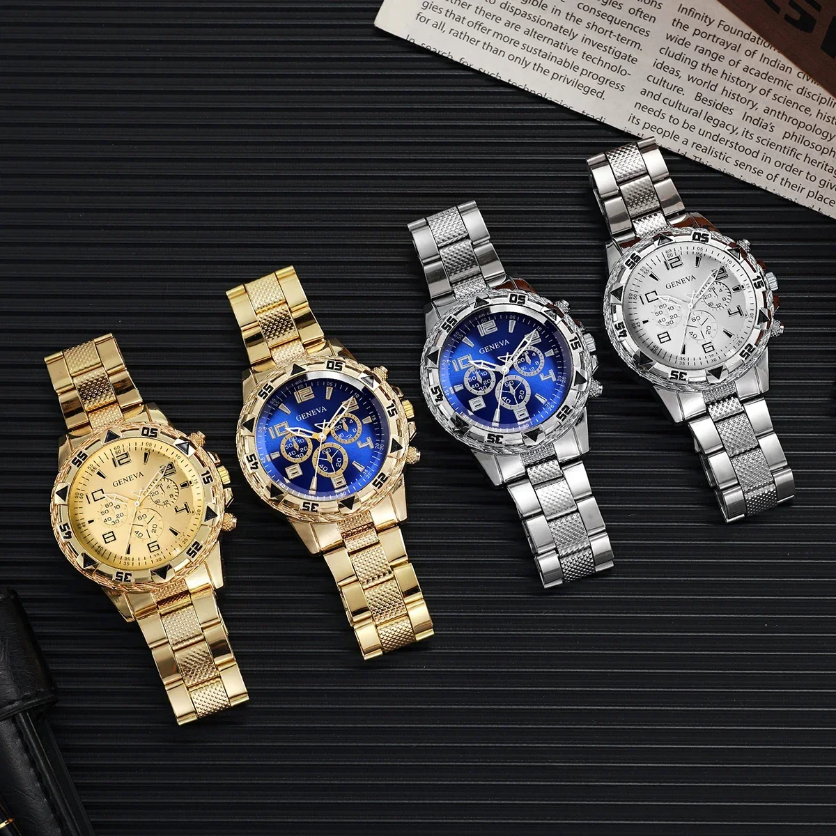 مجموعة من 4 قطع، ساعات رجالية  - مراجعة Jewelry For Watches وسعره